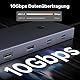 UGREEN Revodok Pro 9 in 1 USB C Hub, 10Gbps USB C Adapter mit 4K HDMI, Gigabit Ethernet, USB C und 2 USB A 10Gbps Datenports, SD/TF Kartenleser, PD 100W Kompatibel mit MacBook, Surface, iPad Pro usw.