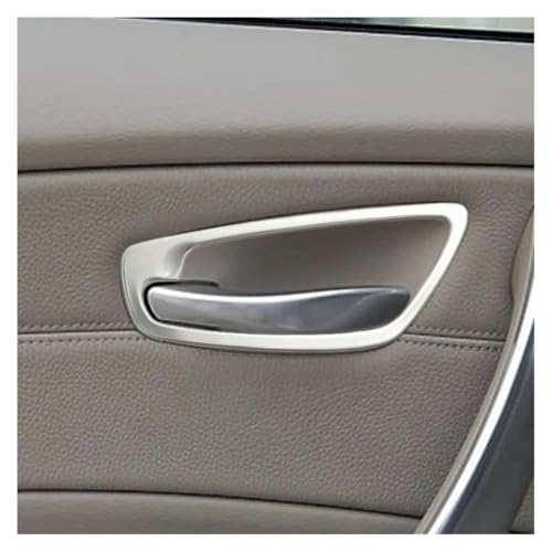 Pegatinas y calcomanías para manija de puerta interior de Serie 1 E81 estilo coche plata 2