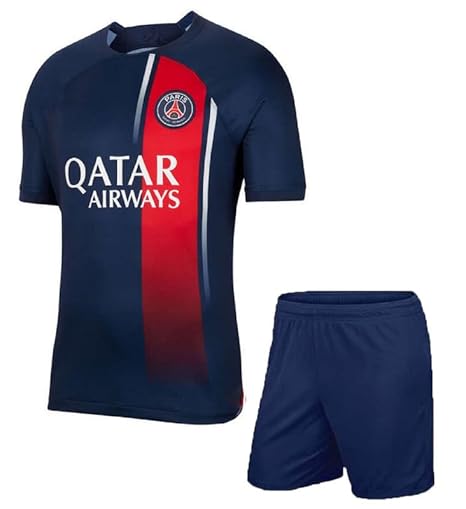 Neymar 10 Pariss Football Club Team Home Jersey with Shorts 2023/2024 (Kids,Boys,Men)