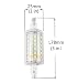 Bonlux 2-Packs 5W R7S 78mm LED Bombilla con Luz Fría 6000k LED...