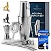 EMPATION Cocktail Shaker, 8-teiliges Cocktail Set - 825ml Boston Shaker aus Edelstahl, minimalistisches Cocktail Zubeh&ouml;r, Bar Set f&uuml;r Anf&auml;nger & Profis, Cocktailshaker Set perfekt als Pr&auml;sent geeignet