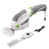 WORKPRO【三重安全ロック 3.6V充電式】芝生バリカン ガーデンバリカン 生垣バリカン 芝刈り機 無負荷動作時間40分 ハンドル180度調整可能 ブレード2枚付 Type-C充電ポート付 バリカン刈幅80mm トリマー刈幅120mm 最大切断径7.5mm 剪定 植木 園芸
