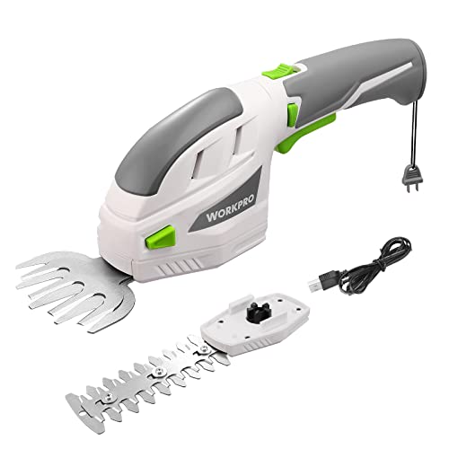 WORKPRO【三重安全ロック 3.6V充電式】芝生バリカン ガーデンバリカン...