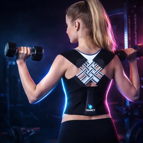 Image of Adjustable Posture Corrector for Men Women - Premium Upper Back & Shoulder Brace, Ergonomic Posture Corrector Belt for Work From Home, Office & Long Sitting