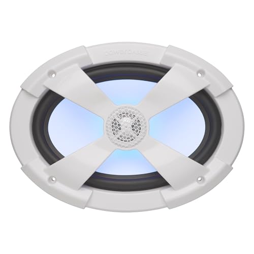 Image of PowerBass XL-69M - 6x9 Marine Coaxial Speakers with RGB LEDs - Pair