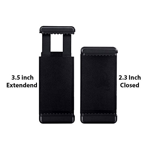 Acuvar Universal Tripod Smartphone Mounts With Dual Mounting Points For Iphone, Android, And All Smartphones Up To 3.5" Wide + Microfiber Cloth #TOP2