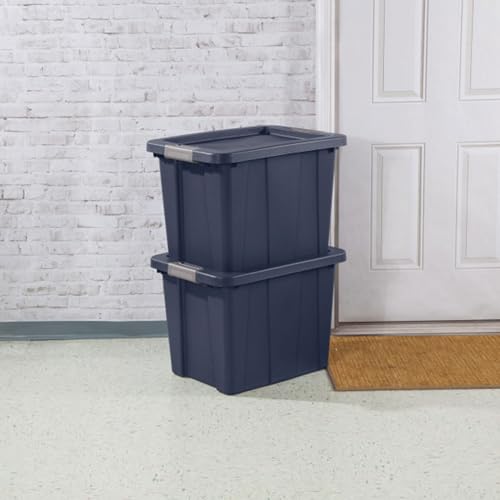 Image of Sterilite Latching Tuff1 Tote Containers w /Lids, 18 Gallon, 6-Pack