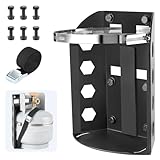 SKYJDM Propane Tank Holder for 5lb & 10lb Tanks, 3mm Thickened Mount Bracket with 2 Straps and Protective Padding for Truck, Car, RV, Trailers, Camping, Fit 9 in Diameter Bottle