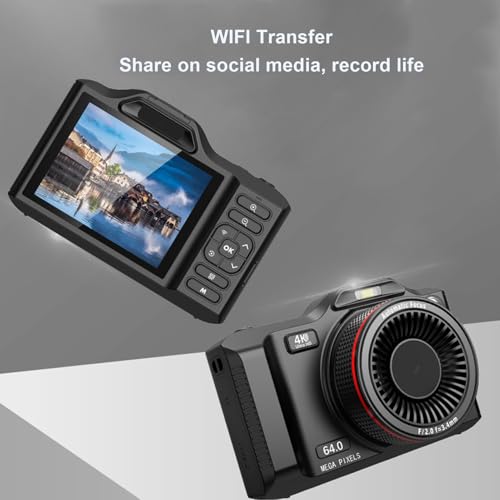 Cámara Digital Dpofirs 4K 64MP Dual Lens Negro miniatura 5