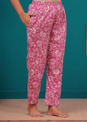 Image of Women Cotton Relaxed Fit Fit and Flare Suit | Printed Night Suit | Half Sleeve Co-Ord Set