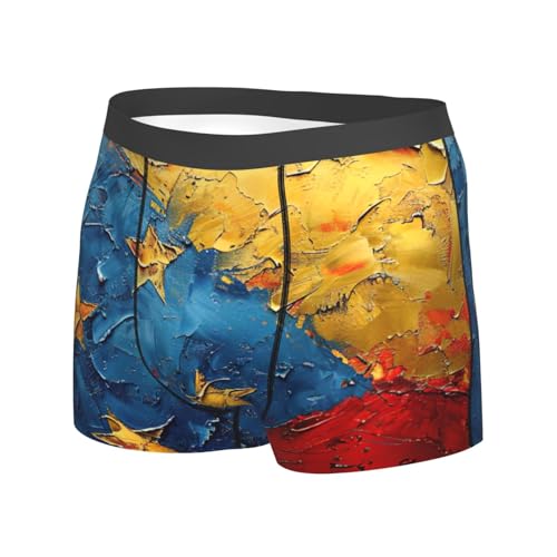 Flag Of Venezuela Print Mens Underwear Stretch Breathable Boxer Briefs Fun Boxers Briefs For Men(S-Xxl)2