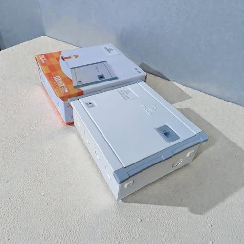 Image of Double Door MCB Box 10 Way Distribution Box SPN, Metal body, Powder Coated.