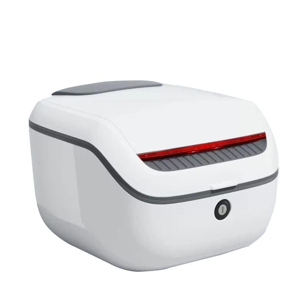 Uniwersalny bagażnik motocyklowy odporny na zużycie i upadki, wodoodporny ABS, farba do pieczenia(White)