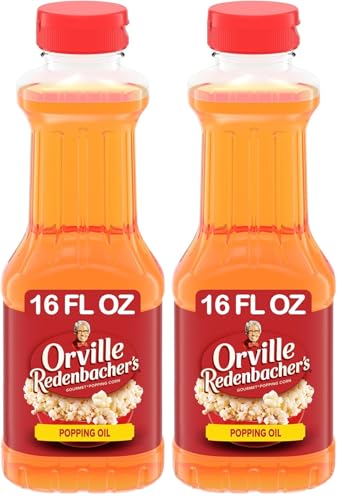Image of Orville Redenbacher's Popping & Topping Oil, Buttery Flavored | 16 Fluid Ounce | Pack of 2