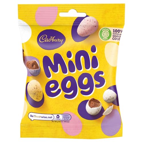 Cadbury Mini Eggs Huevos de Pascua de chocolate con leche, 80g