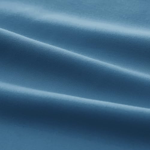 Image of EXQ Home Toddler Pillowcases 13x18 Travel Pillow Case Set of 2, Small Pillow Case Fits Baby Pillow Sized 12x16, 13x18, Kids Pillowcases 2 Pack Machine Washable with Envelope Closure(Misty Blue)