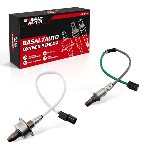 BasaltAuto 2Pcs Oxygen Sensors Upstreams 234-9131 & Downstream 234-4980 Compatible for 2015-2016 Honda CR-V [2.4L L4] Only