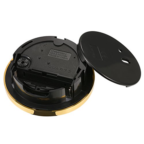 HICARER 2.8 Inch (70 mm) Roman Numeral Quartz Watch Insert with Gold Trim