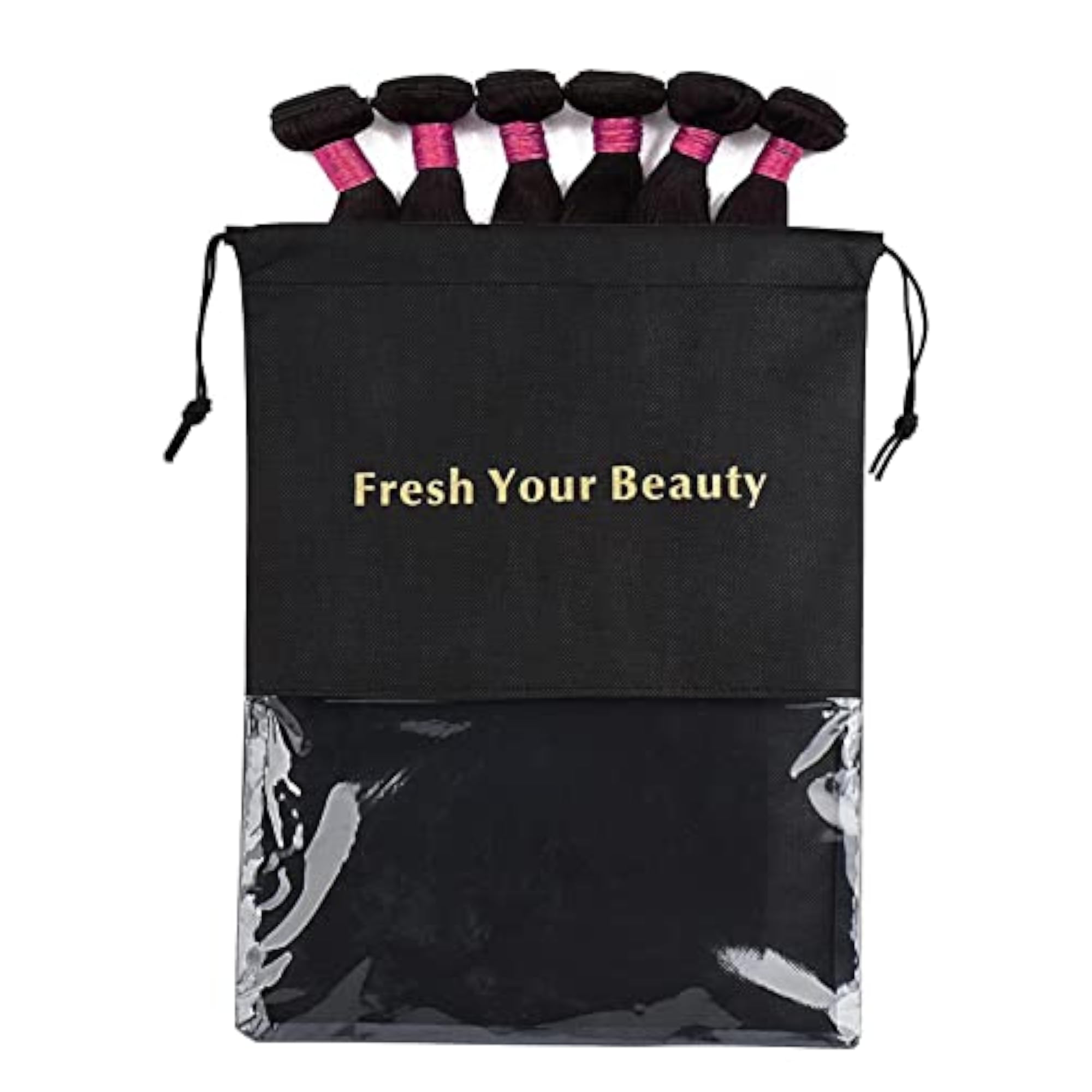 10 Packs Wig Storage Bags with Drawstring, Travel Organizer