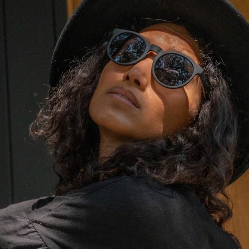 goodr It's Not Black It's Obsidian Polarized Round Sunglasses for Men & Women, Small Sized (Circle G), Black Solid Frames with Black Mirrored Reflective Lens, UV400 Protection, No Slip, No Bounce4