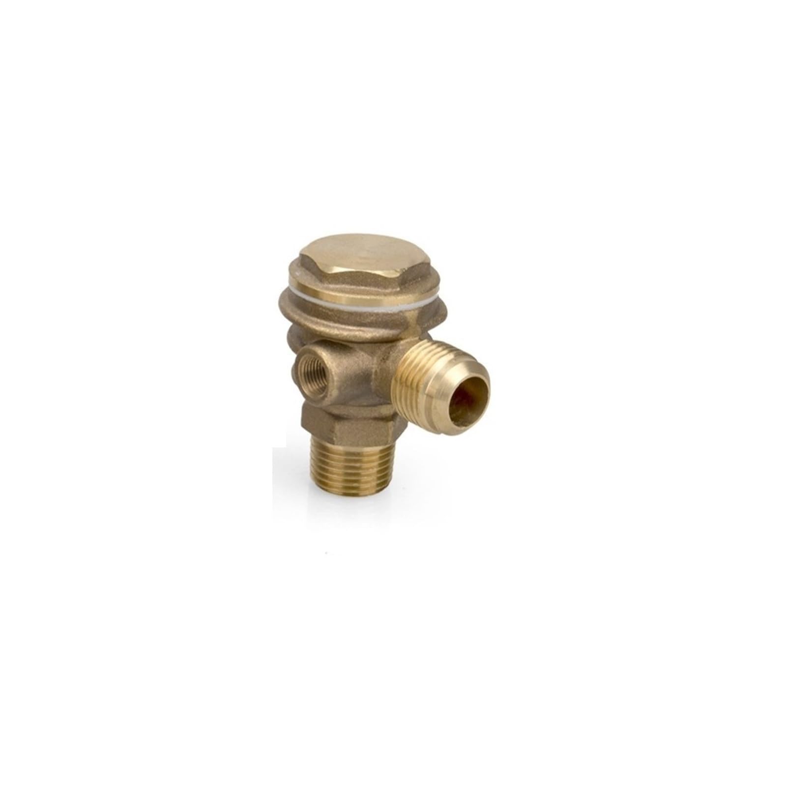 Check Valves 1Pcs Pure Copper with Heat Sink Vertical 3 Port Return Valve/Check Valve Connector Tool for Air Compressor High Hardness(20x10x20mm)