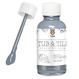 YOA Bathtub Tile Touch Up Paint, Gray, 1.5 oz * 1 bottle, suitable for repairing ceramic, porcelain, and fiberglass bathtubs, tiles, and bathroom walls.