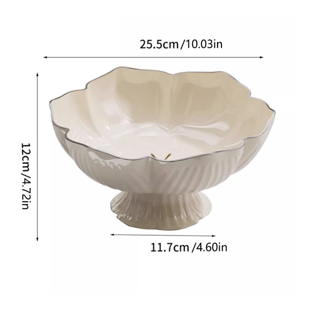 Koszyk na owoce, Taca na owoce, luksusowy talerz ociekowy do salonu, stolik kawowy, taca na przekąski, elegancki design do ekspozycji przekąsek