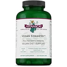 Vitanica Vegan Symmetry، Non-GMO Vegan Multivitamin for Women، Iron Free، Gluten Free، 120 Capsules