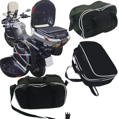 Kit com 3 Bolsas Para Moto Mala Baú Givi 2 Lateral de 41 L E 1 Superior Central de 56 L