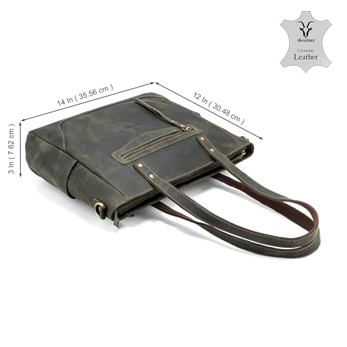 Image of Goatter Genuine Leather Office And Daily Travel Use Shoulder Bag For Women's,(Big Size)