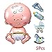 Produktbild Zerama 5 PCS-Baby-Karikatur Dusche Ballons Aufblasbare Helium-Folien-Dekoration-Jungen-Mädchen-Geburtstags-Party