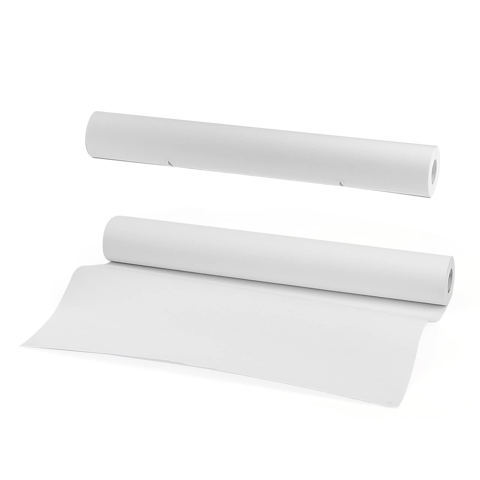 MUKCHAP 2 Rolls 44cm x 25m Drawing Paper Roll, White Painting Paper Roll, Art Easel Paper for Sketch, Drawing