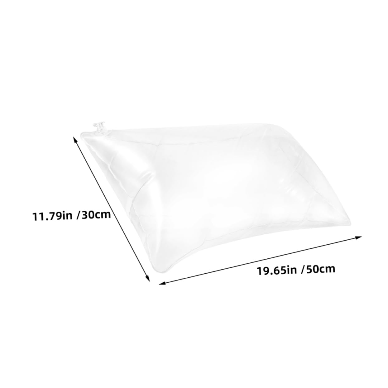 MAGICLULU 4piezas Almohada Inflable para Viaje y Camping Soporte Cervical Ergonómico Pack PVC Transparente y Ligera