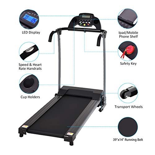 800w folding electric treadmill