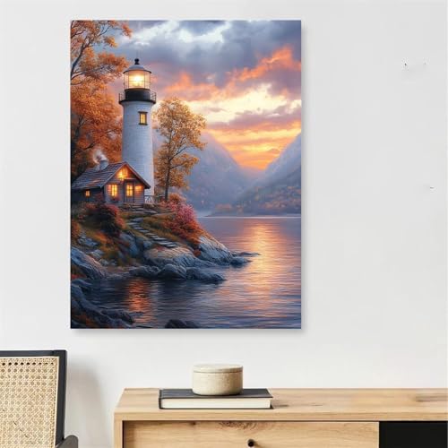 Paint by numbers phare paysage marin pour sublimer votre décoration murale