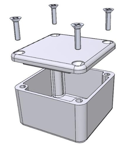 Enclosures, Boxes, & Cases 7.88 x 4.73 x 3.17" UNPAINTED