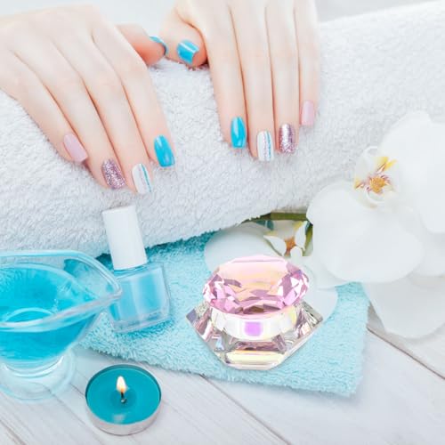 Taza de Cristal Hexagonal para Arte de Uñas con Tapa miniatura 5