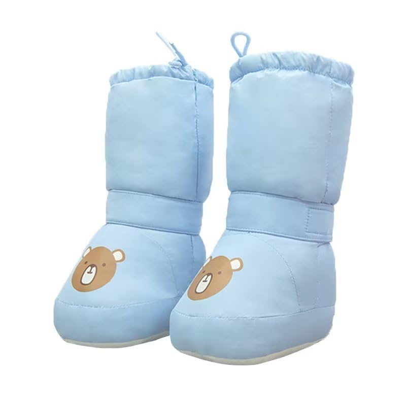 Infant Boy Girl Warm Cartoon Ankle Bootie for Indoor Home Walking
