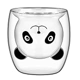 kaffee bonitas test 【Kreatives doppelwandiges Glas】 Wir haben das Design des Doppelschichtglases verbessert, die Becherform ist voller und die niedliche Tierform ist exquisiter. Perfektes Geschenk für Frauen, Mädchen und Kinder.
