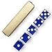 Dice Stacking PRO Cup Set - Professional Straight Cups with 5 Razor Edges 19mm Real Casino Dice in a Box - Accessories - Magic Tricks - Blue