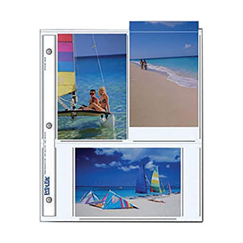 Print File Photo Pages Holds Six 4x6 Prints, Pack of 100
