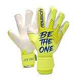 Reusch Gold X Alpha Goalkeeper Gloves, Yellow/Blue, Size 7