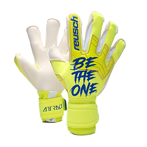 Reusch Gold X Alpha Goalkeeper Gloves, Yellow/Blue, Size 7 #TOP30