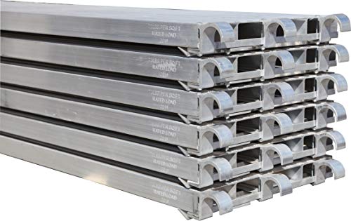 CBM Scaffold 6 PC All Aluminum 75-Lbs per Sq. Ft. Rated Deck 19-1/4