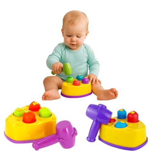 Brinquedo Educativo Para Bebe Ratta Tuff Bate Bate Martelinho Did...