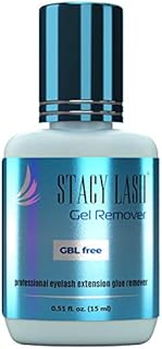 Gel Remover for Eyelash Extension Glue Stacy Lash (0.51 fl.oz / 15 ml) / GBL Free/Fast Lash Adhesive Dissolution time - 60 Seconds/Aquamarine Color and Pleasant Smell/Professional Supplies