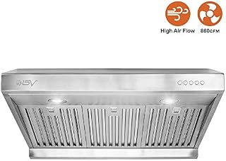 BV Range Hood - 30 Inch 860 CFM Under Cabinet Stainless Steel Kitchen