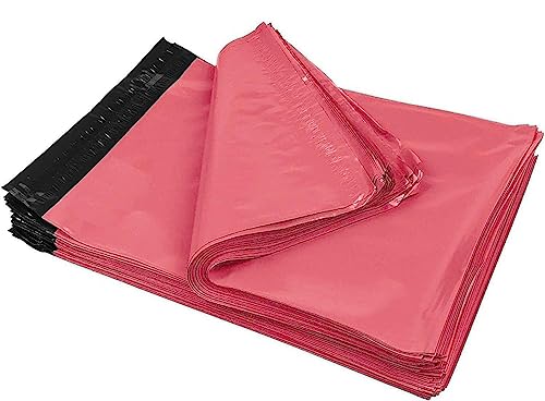 Sac emballage plastique rose vif 25x33 cm indéchirable lot de 100