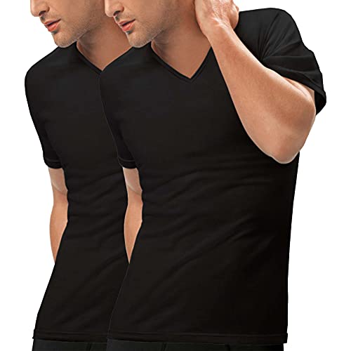 Nur Die 2er Pack T-Shirt 3D-Flex V-Neck Damen, schwarz, M Cover