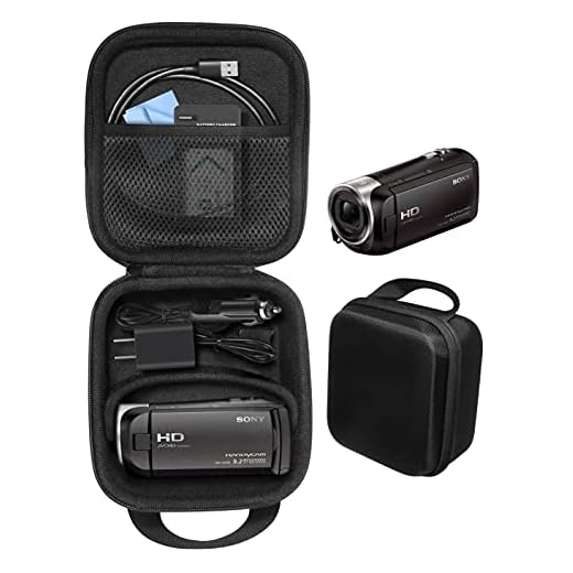 CaseSack Camcorder Case for Sony HD Video Recording HDRCX440, HDRCX405 Handycam; Canon VIXIA HF R800, Panasonic HC-V180K, Kimire HD Recorder, Sony HDRAZ1VR/W, SiOnyx Aurora Day/Night Action Camera